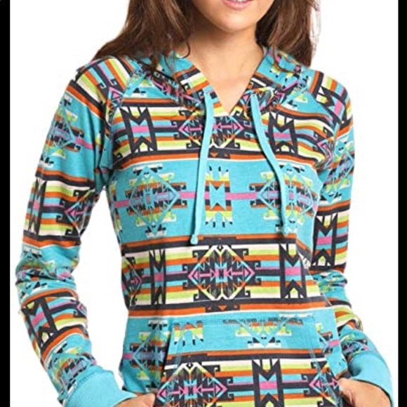 NWOT Rock & Roll Cowgirl junior size medium aztec - Picture 8 of 8